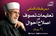 Talimat e Tasawwuf aur Islah e Ahwal | Vol:2 Dars Tabaqat al-Sulami-by-Shaykh-ul-Islam Dr Muhammad Tahir-ul-Qadri