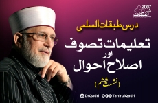 Talimat e Tasawwuf aur Islah e Ahwal | Vol:6 Dars Tabaqat al-Sulami-by-Shaykh-ul-Islam Dr Muhammad Tahir-ul-Qadri